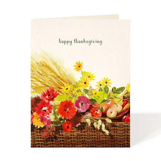Cornucopia Thanksgiving Card