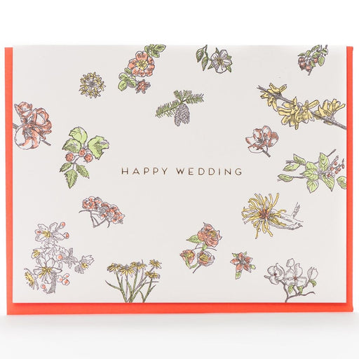 Happy Wedding Tiny Florals Card