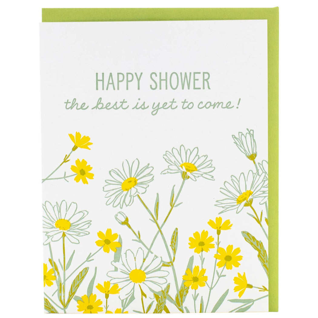 Wild Daisies Shower Best is Yet to Come Card