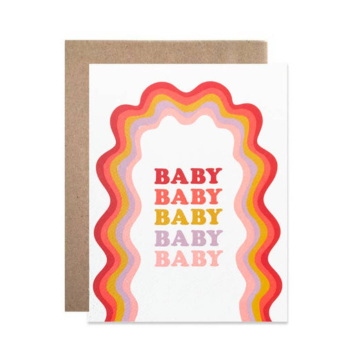 Baby Rainbow Squiggle Card