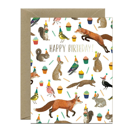 Forest Animals Birthday Card