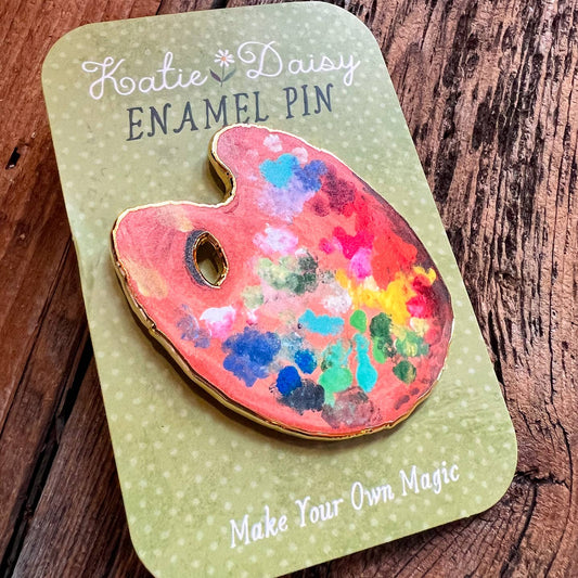 Artist Paint Palette Enamel Pin