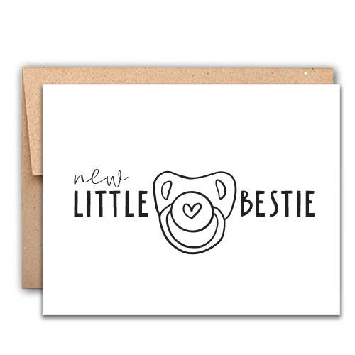 New Little Bestie Baby Card