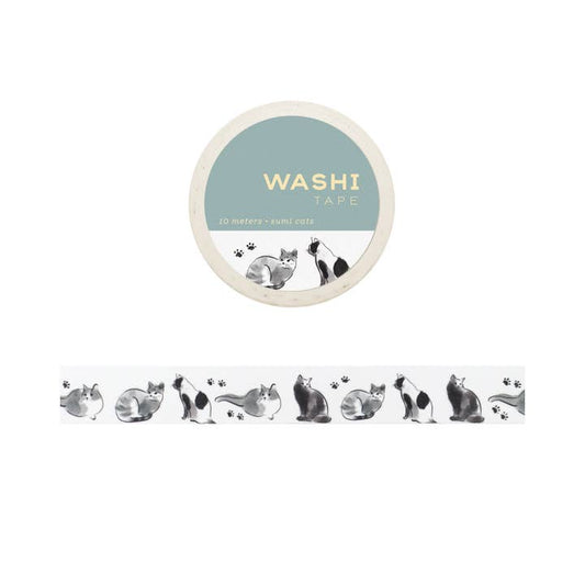 Sumi Cats Washi Tape