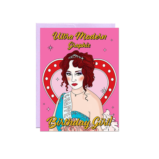 Ultra Modern Graphic Birthday Girl Chappell Roan Card