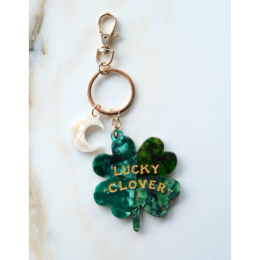 Four Leaf Clover Bag Charm