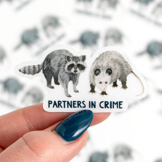 Partners in Crime Clear Sticker