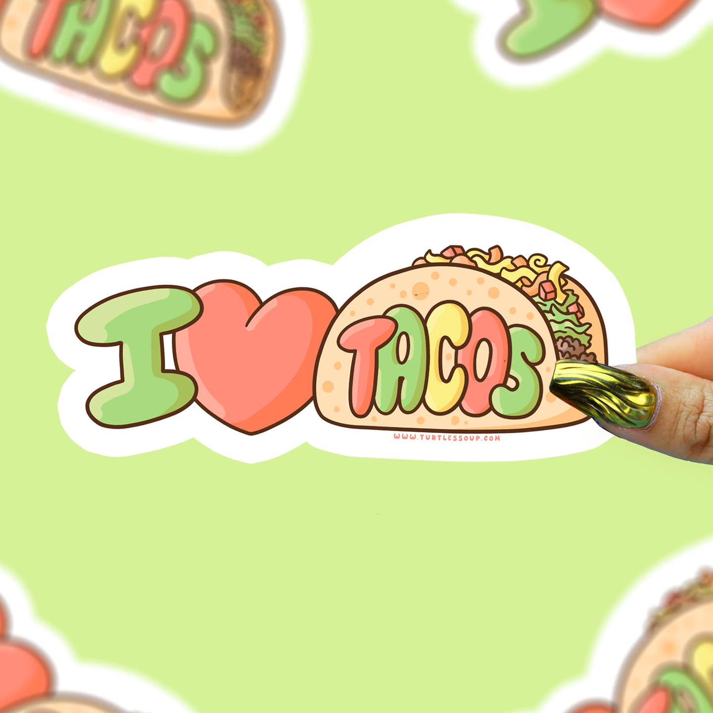 I Love Tacos Sticker
