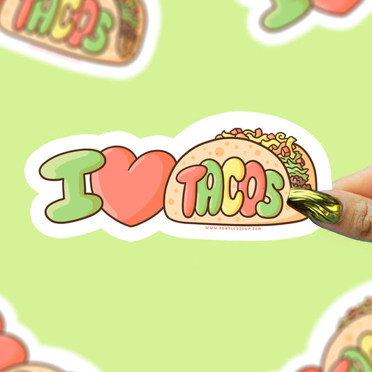 I Love Tacos Sticker