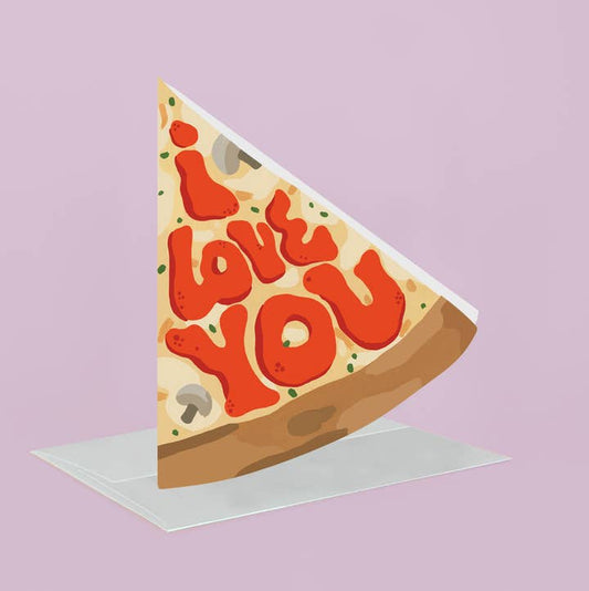 Pizza Love You Diecut Card