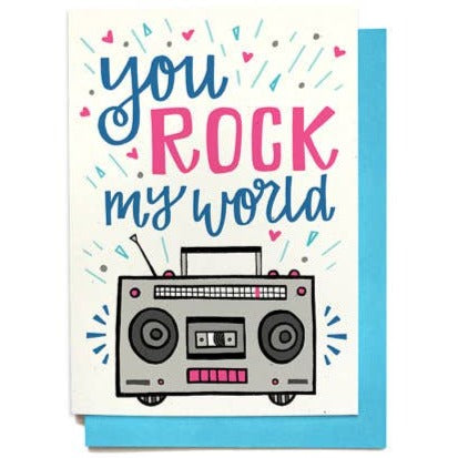 You Rock My World Boombox Card