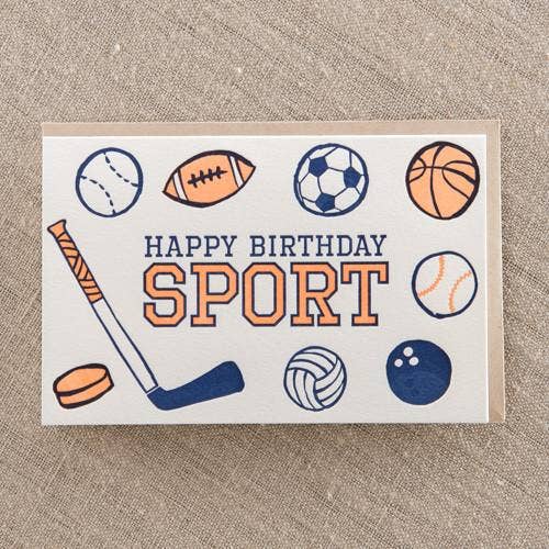 Sport Happy Birthday Card