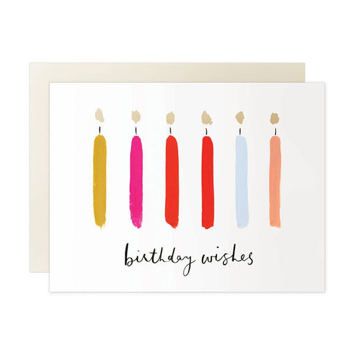 Birthday Wishes Candles Card