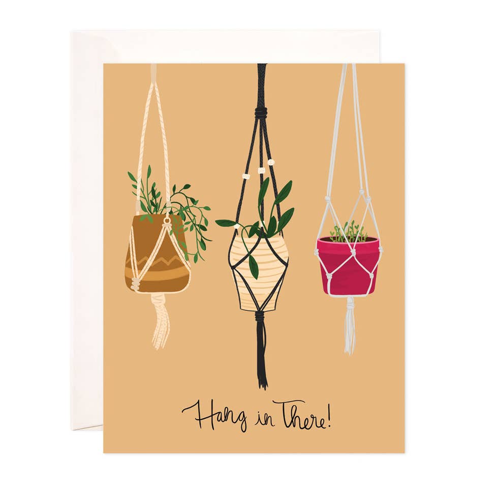 Hang in There Plants Card