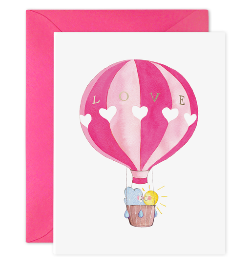 Hot Air Balloon Love Card