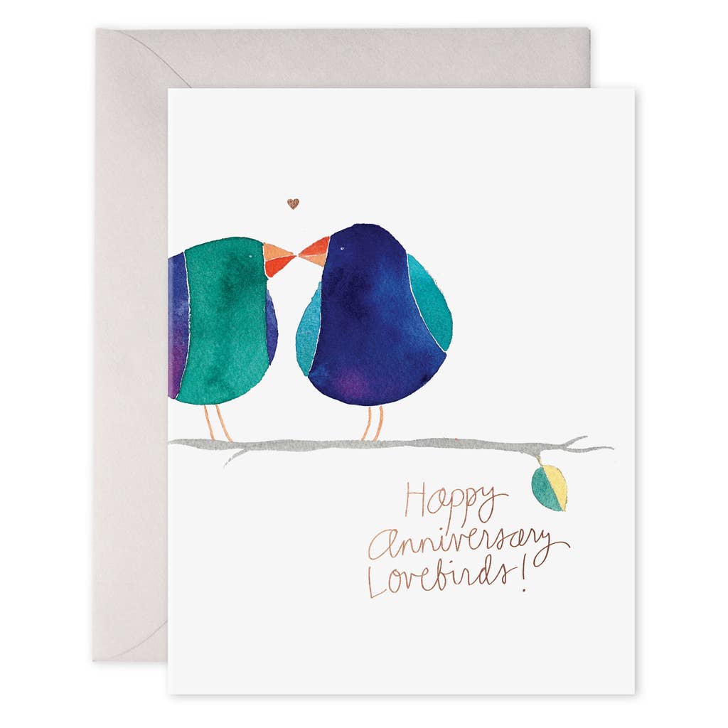 Lovebirds Anniversary Card