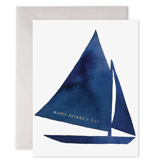 Blue Sailboat Fathers Day Card