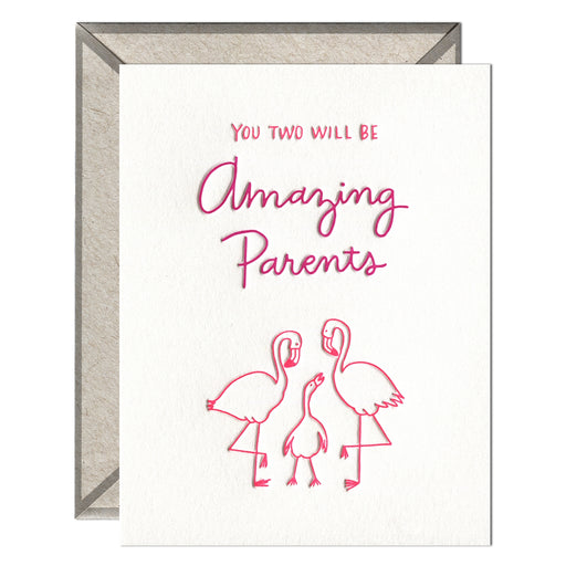 Flamingo Amazing Parents Baby Card