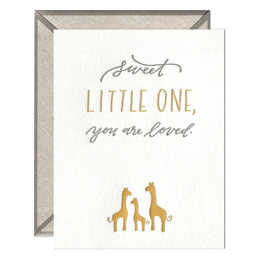 Giraffe Sweet Little One Loved Card