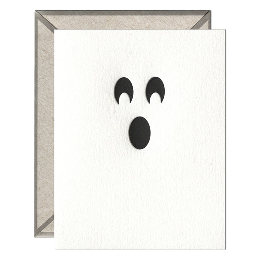 Ghost Face Halloween Card