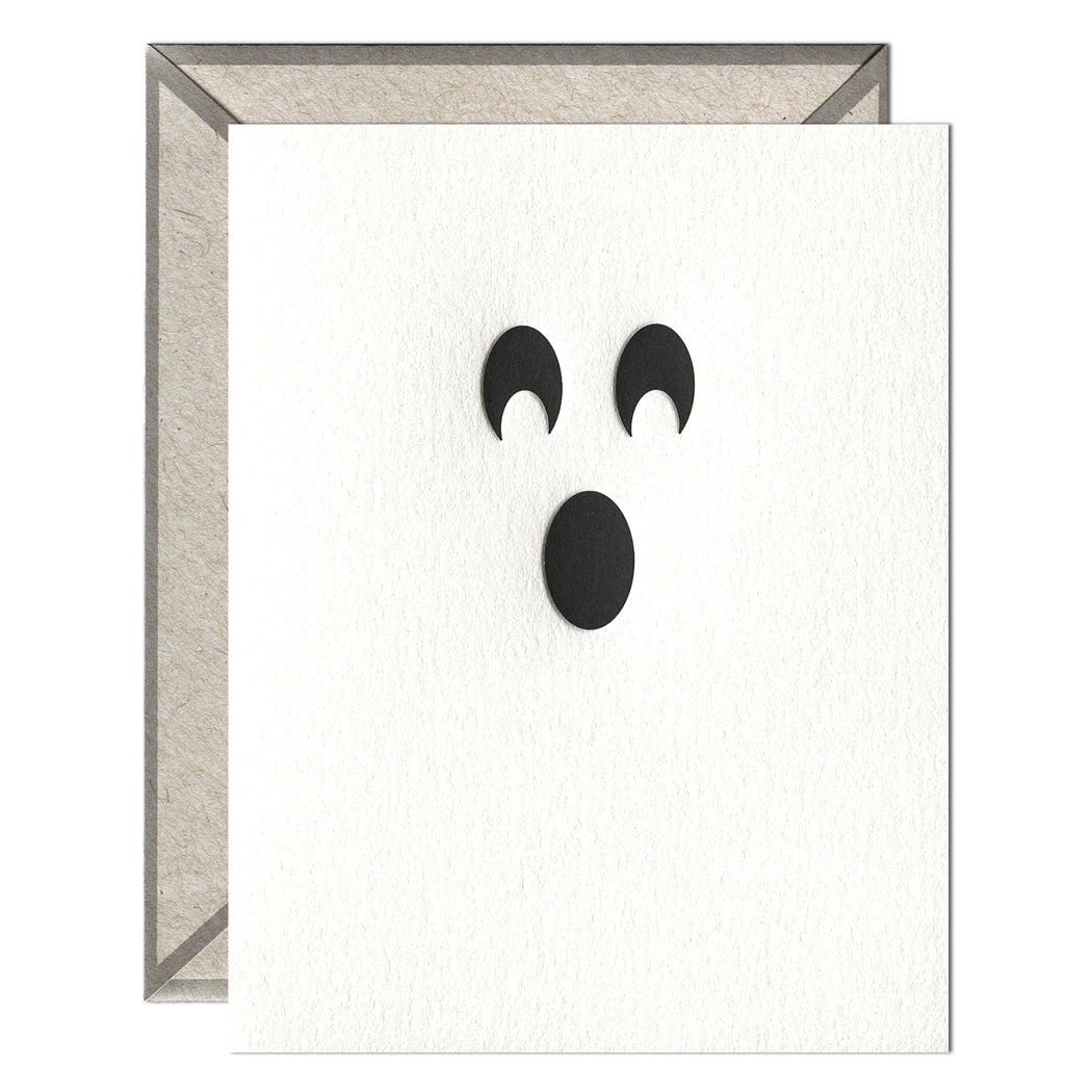 Ghost Face Halloween Card