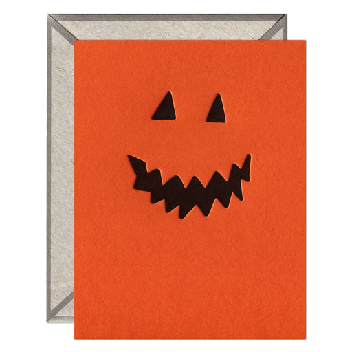 Jack O Lantern Pumpkin Face Halloween Card