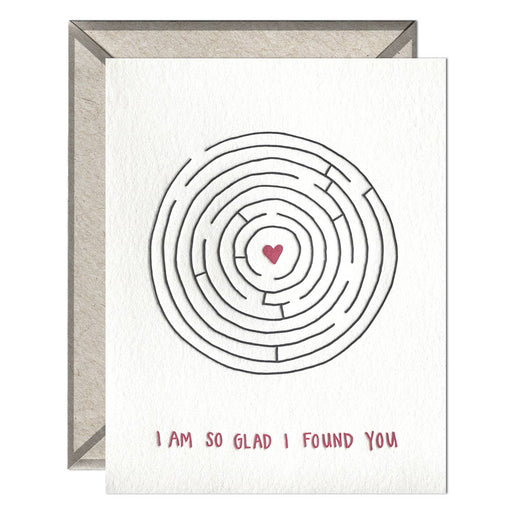 Im So Glad I Found You Maze Card