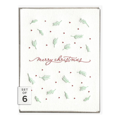 Merry Christmas Tiny Script Card