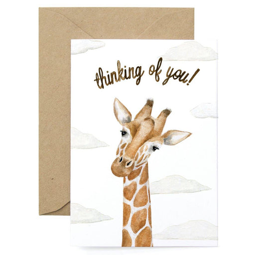 Giraffe Thinking of You Card