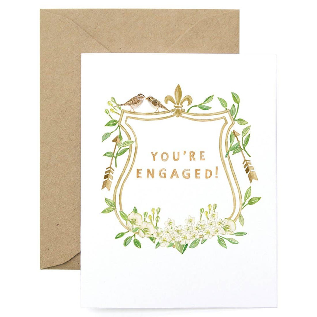 Youre Engaged Crest Card