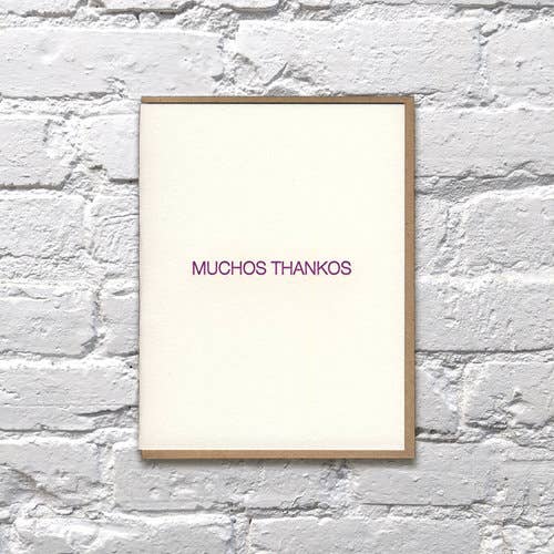 Muchos Thankos Card