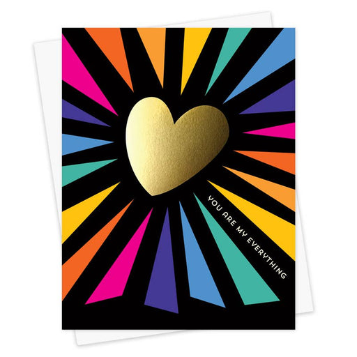 Colorful You are My Everything Foil Card