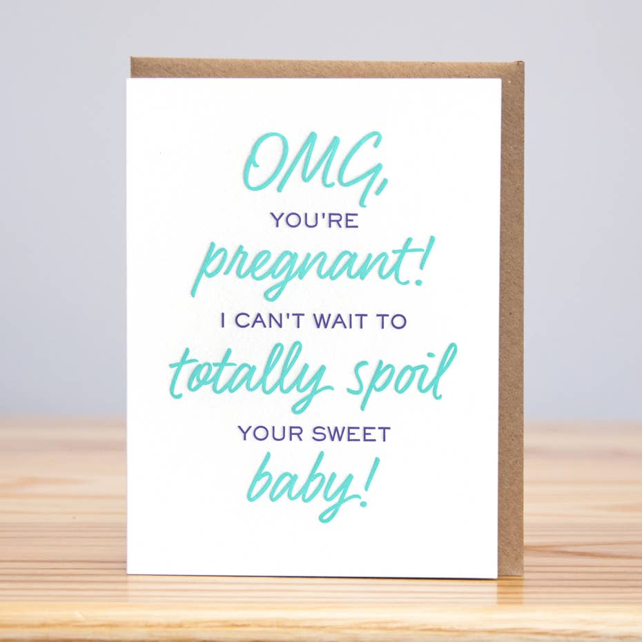 Omg Pregnant Baby Card