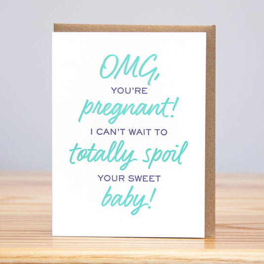 Omg Pregnant Baby Card