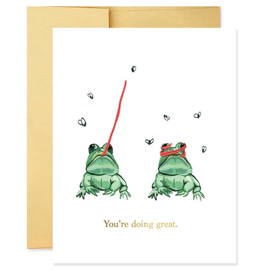 Frogs Youre Doing Great Card