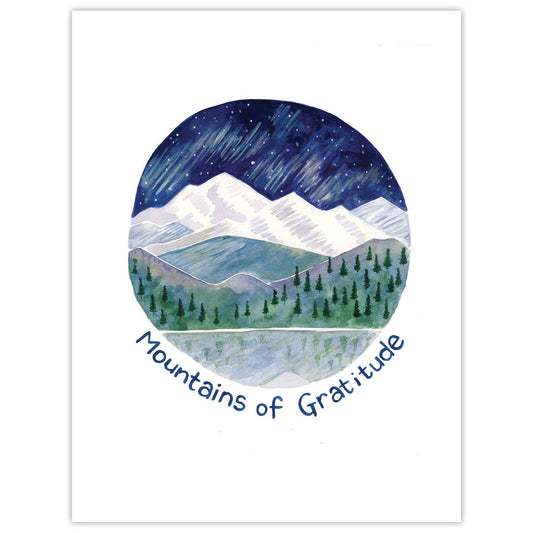 Mountains of Gratitude Card