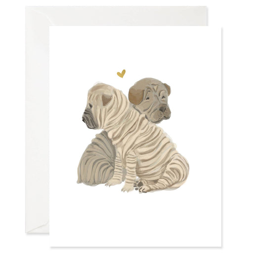 Shar Pei Dogs Blank Love Card