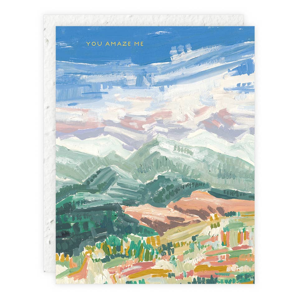 You Amaze Me Mountains Card