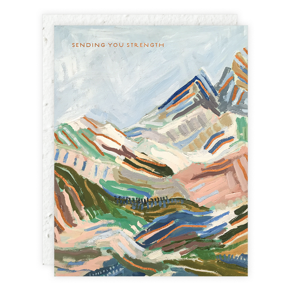 Sending You Strength Mountain Card
