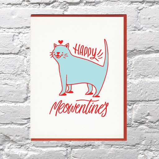 Cat Meowentines Valentine Card