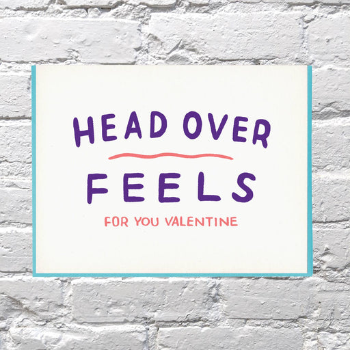 Head Over Feels Valentine Card