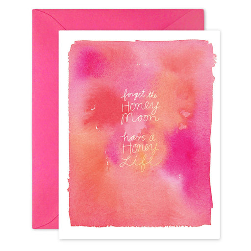 Forget Honeymoon Honey Life Wedding Card