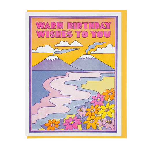 Mountain Warm Birthday Wishes To You Card
