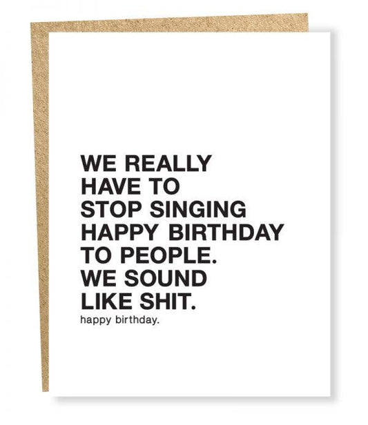 SP #014: Stop Singing Birthday Card