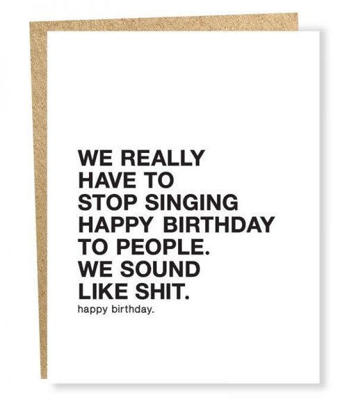 SP #014: Stop Singing Birthday Card