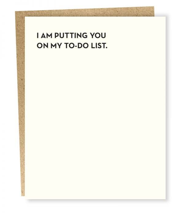 SP #110: Putting You on My To Do List Card