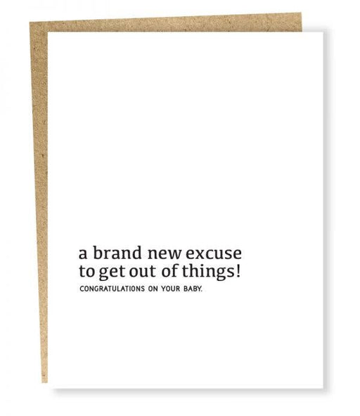 SP #960: New Excuse Baby Card