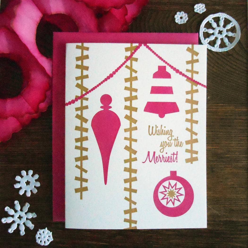 Wishing You the Merriest Ornaments Card