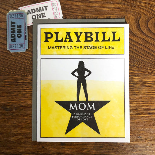 Mom Playbill Mastering Stage of Life Card