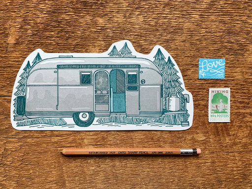 Airstream Camper Postcard